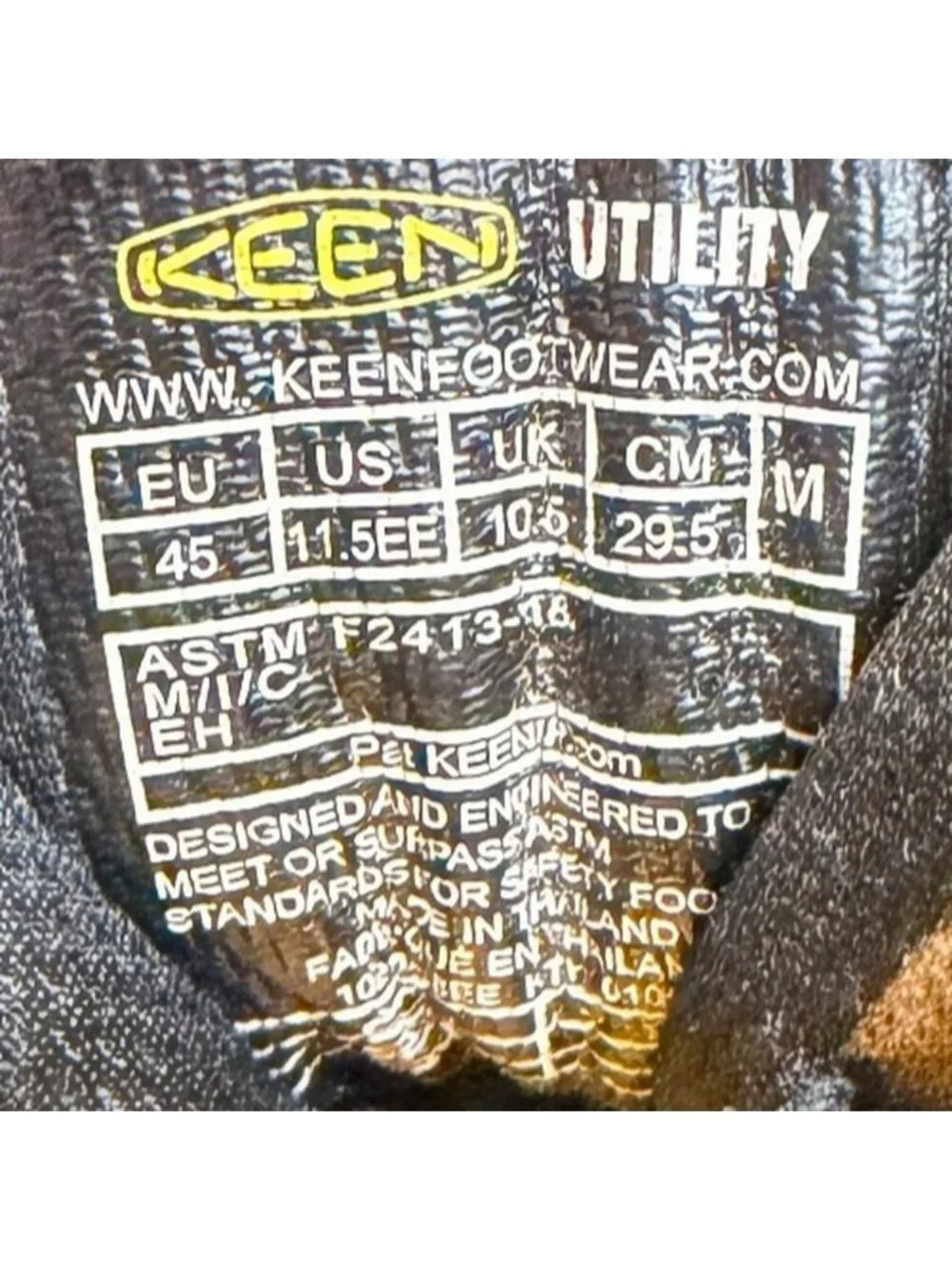 Keen Utility Flint II Mens Size 11.5EE Brown Black Steel Toe Safety Work Shoes